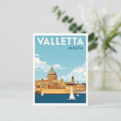 Valletta Malta Stadsgezicht Reizen Briefkaart (Staand voorkant)