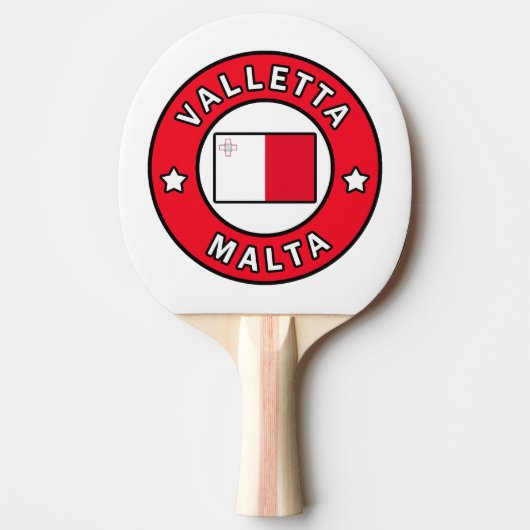 Valletta Malta Tafeltennisbatje (Voorkant)