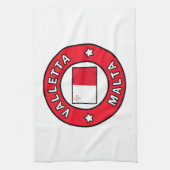 Valletta Malta Theedoek (Verticaal)