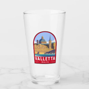 Valletta Malta Travel Art Glas