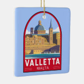 Valletta Malta Travel Art Keramisch Ornament (Rechts)