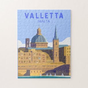 Valletta Malta Travel  Art Legpuzzel