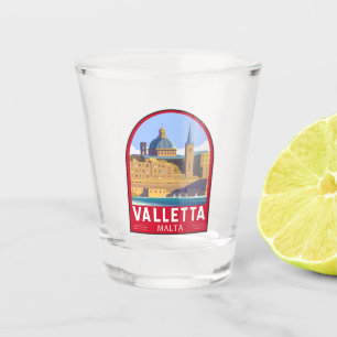 Valletta Malta Travel Art Shot Glas