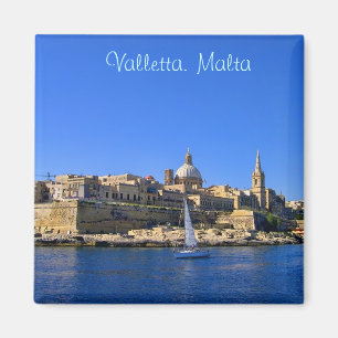 Valletta op een zonnige dag magneet