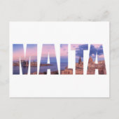 Valletta, oude stad en haven Malta Briefkaart (Voorkant)