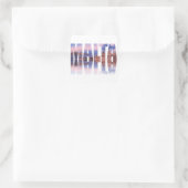 Valletta, oude stad en haven Malta, reflectie over Vierkante Sticker (Tas)