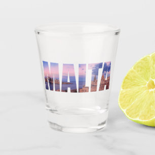 Valletta, oude stad en haven Malta Shot Glas
