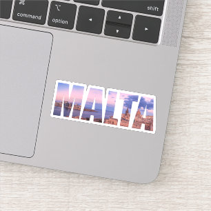 Valletta, oude stad en haven Malta Sticker