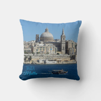 Valletta Skyline Harbour Landscape Malta Souvenir Kussen