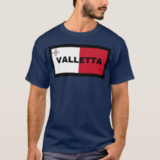 Valletta Stad in Maltese Vlag vrienden T-shirt