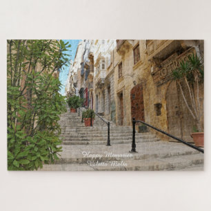 Valletta Straatbeeld Malta. Legpuzzel