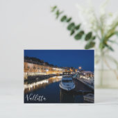 Valletta waterfront district met kleine haven briefkaart (Staand voorkant)