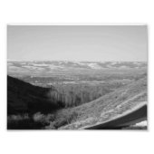 Valley 2 (ZWARTE EN WITTE) Foto Afdruk (Voorkant)