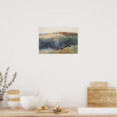 Valley and Hillside Winslow Homer Waterverf Herfst Poster (Keuken)
