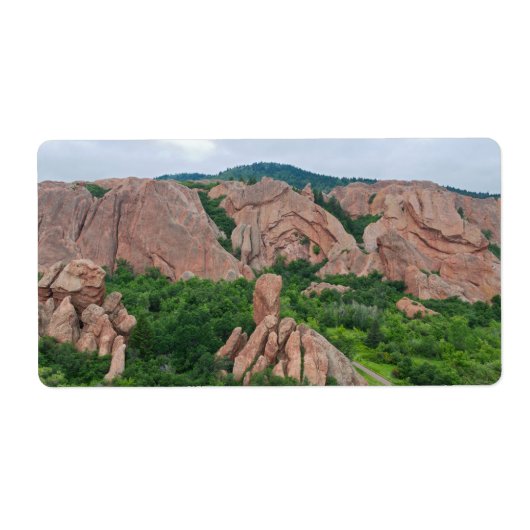 Valley and Rock Formations in Roxborough Etiket (Voorkant)