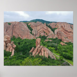 Valley and Rock Formations in Roxborough Poster