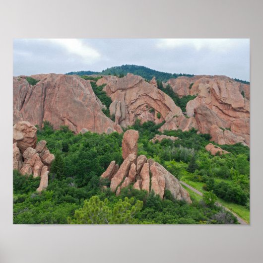 Valley and Rock Formations in Roxborough Poster (Voorkant)