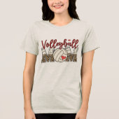 Valley ball Mom Tri-Blend Shirt (Voorkant)