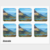 Valley Beyond Vierkante Sticker (Vel)