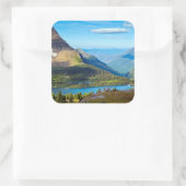 Valley Beyond Vierkante Sticker (Tas)