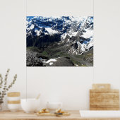 Valley bij de Schilthorn-berg Poster (Keuken)
