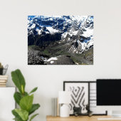 Valley bij de Schilthorn-berg Poster (Thuiskantoor)