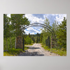 Valley Brook Cemetery ingang, Breckenridge, Colo Poster
