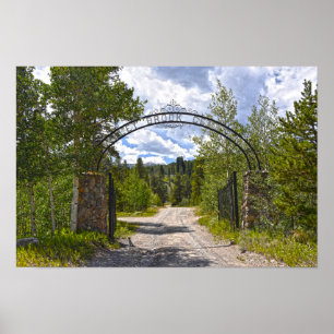 Valley Brook Cemetery ingang, Breckenridge, Colo Poster
