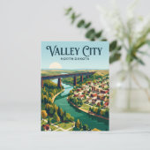 Valley City, North Dakota VS Briefkaart (Staand voorkant)