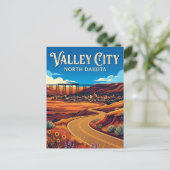 Valley City USA Briefkaart (Staand voorkant)