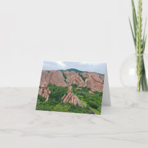 Valley- en rotsformaties in roxborough bedankkaart