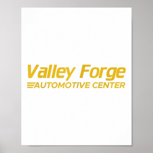 Valley Forge Automotive Poster (Voorkant)