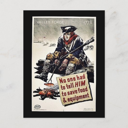 Valley Forge Briefkaart (Voorkant)