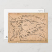 Valley Forge Encampment Map (Dec. 1777-juni 1778) Briefkaart (Voorkant / Achterkant)