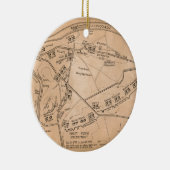 Valley Forge Encampment Map (Dec. 1777-juni 1778) Keramisch Ornament (Rechts)