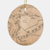 Valley Forge Encampment Map (Dec. 1777-juni 1778) Keramisch Ornament (Links)