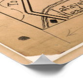 Valley Forge Encampment Map (Dec. 1777-juni 1778) Poster (Hoek)