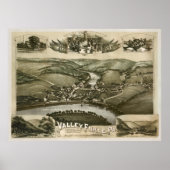 Valley Forge Pa. 1890 Poster (Voorkant)