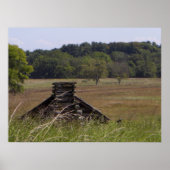 Valley Forge, PA Log Cabin Poster (Voorkant)