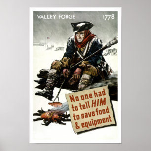 Valley Forge Soldier - WW2 Propaganda Poster