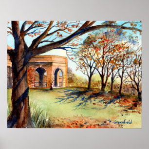 Valley Garden Harrogate door Farida Greenfield Poster