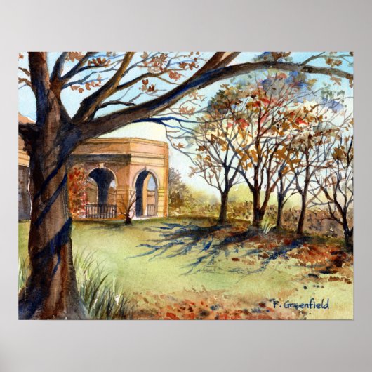 Valley Garden Harrogate door Farida Greenfield Poster (Voorkant)