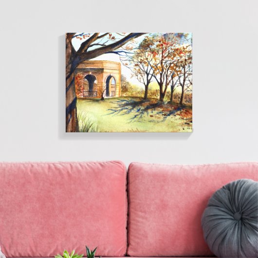 Valley Garden Harrogate van Farida Greenfield Canvas Afdruk (Insitu (Woonkamer))