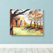 Valley Garden Harrogate van Farida Greenfield Canvas Afdruk (Insitu (Houten vloer))