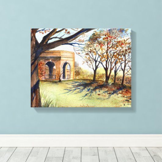 Valley Garden Harrogate van Farida Greenfield Canvas Afdruk (Insitu (Houten vloer))