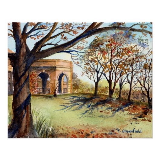 Valley Garden Harrogate van Farida Greenfield Perfect Poster (Voorkant)