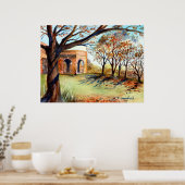 Valley Garden Harrogate van Farida Greenfield Poster (Keuken)