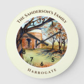 Valley Gardens Harrogate Yorkshire England Grote Klok (Voorkant)