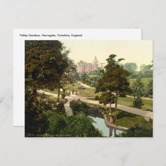 Valley Gardens I, Harrogate, Yorkshire, Engeland Briefkaart (Voorkant / Achterkant)