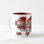 Valley Girl Tweekleurige Koffiemok (Voorkant links)